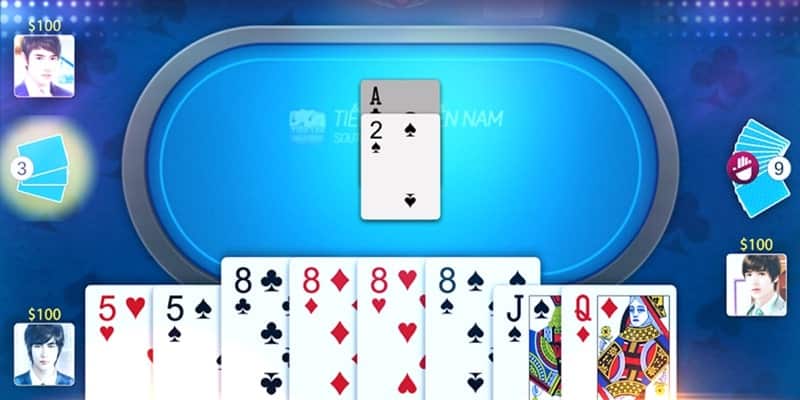 dien bien cua van choi game danh bai tien len