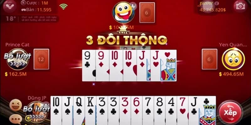thuat ngu khi choi game danh bai tien len