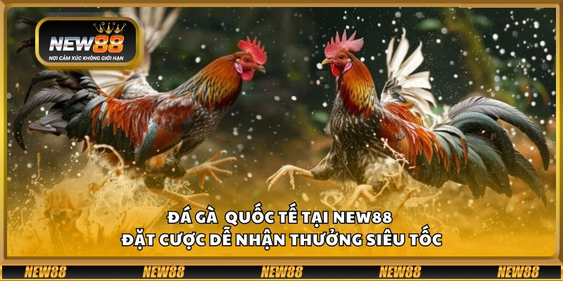 Đá gà quốc tế tại New88 - Đặt cược dễ, nhận thưởng siêu tốc
