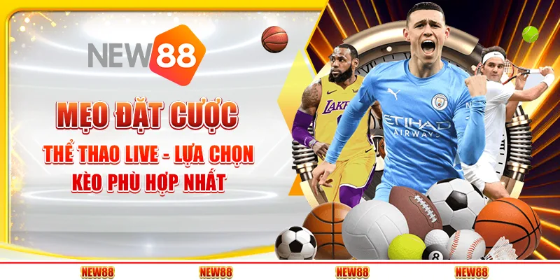 Mẹo đặt cược thể thao live - Lựa chọn kèo phù hợp nhất 1 Mẹo đặt cược thể thao live - Lựa chọn kèo phù hợp nhất