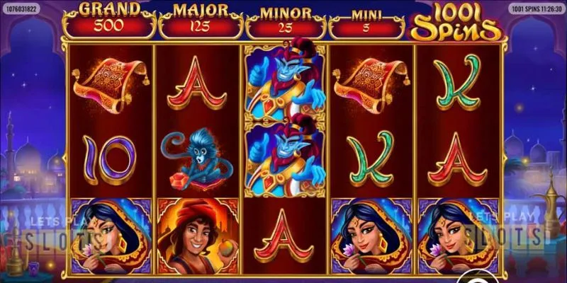 Khám phá jackpot trong Aladdin Wishes