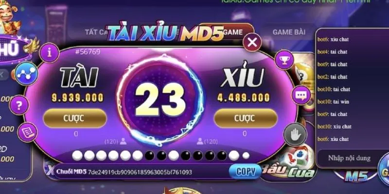 Quy tắc chơi tài xỉu MD5 từ A đến Z